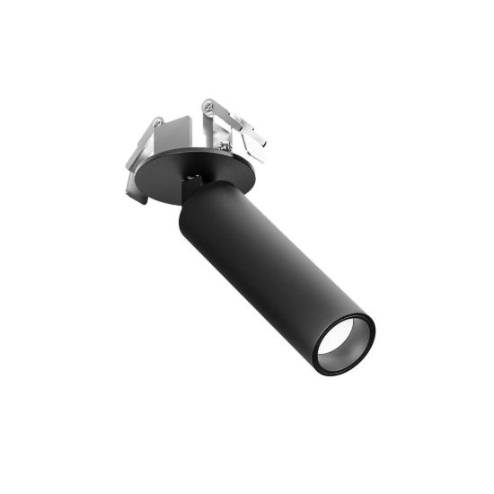 Gea luce gfa1480 faretto da incasso per cartongesso per cucina led 7w 2700k cilindrico nero