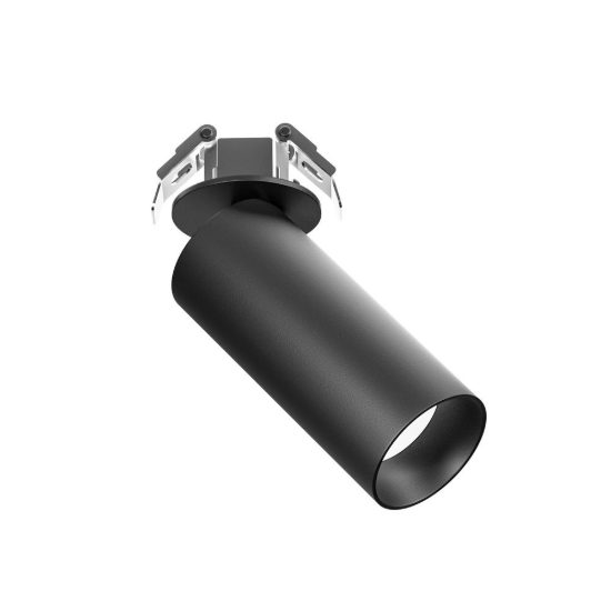 Gea luce gfa1480 faretto da incasso per cartongesso per cucina led 12w 2700k cilindrico nero