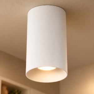 Gea luce gfa1500 faretto da soffitto per ingresso led 15w 3000k moderno cilindrico bianco satinato