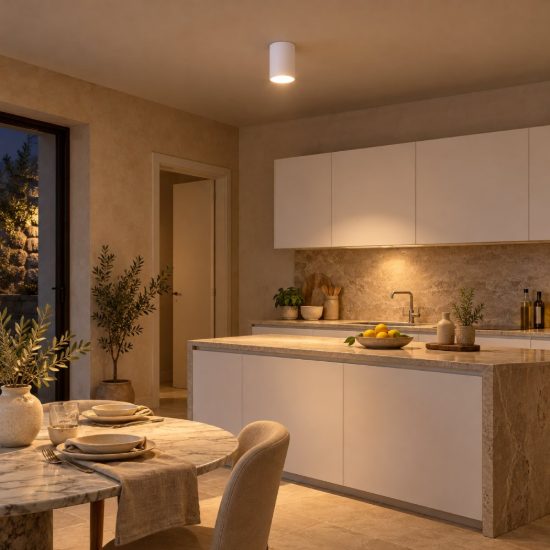 Gea luce gfa1500 faretto da soffitto per ingresso led 15w 3000k moderno cilindrico bianco satinato