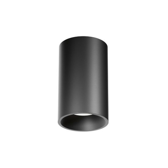 Gea luce gfa1500 faretto da soffitto per ingresso led 25w 3000k moderno cilindrico nero satinato