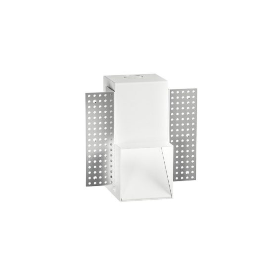 Gea luce gfa1570 segnapasso da incasso a parete per interni led 3w 3000k moderno quadrato bianco