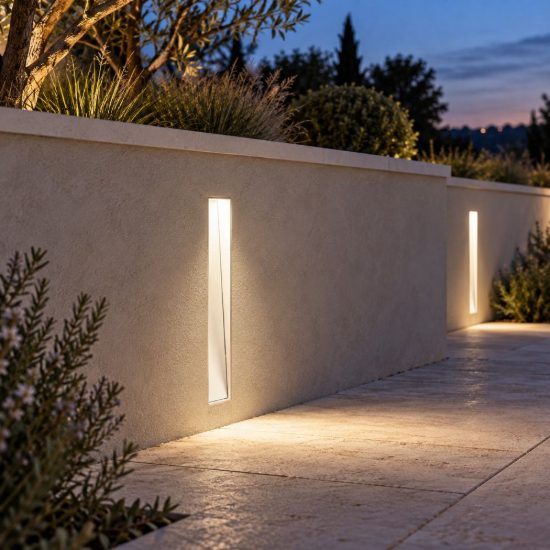 Gea luce gfa1570 segnapasso da incasso a parete per interni led 3w 3000k moderno rettangolare bianco