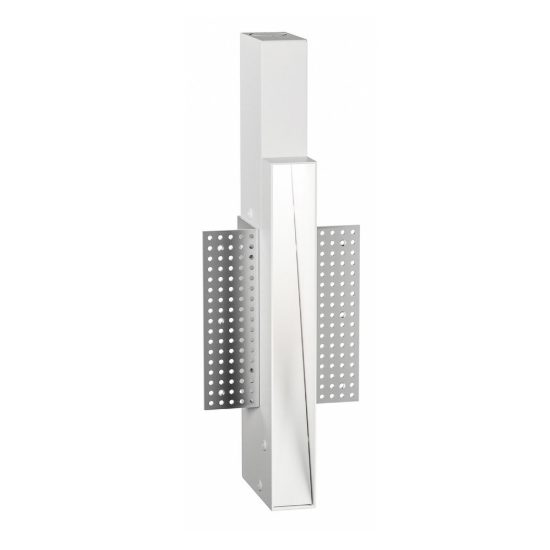 Gea luce gfa1570 segnapasso da incasso a parete per interni led 3w 3000k moderno rettangolare bianco