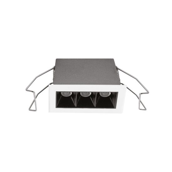 Gea luce gfa1660 faretto da incasso per cartongesso per cucina led 6w 3000k rettangolare bianco