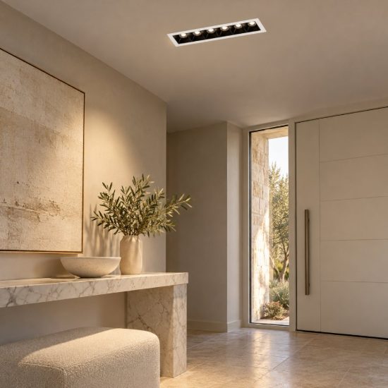 Gea luce gfa1660 faretto da incasso per cartongesso per cucina led 10w 3000k lineare bianco