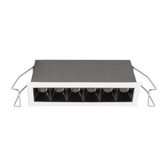 Gea luce gfa1660 faretto da incasso per cartongesso per cucina led 10w 3000k lineare bianco