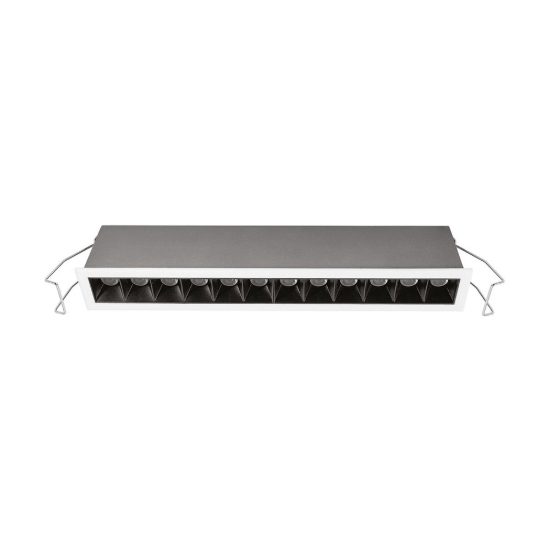 Gea luce gfa1660 faretto da incasso per cartongesso per cucina led 20w 3000k lineare bianco