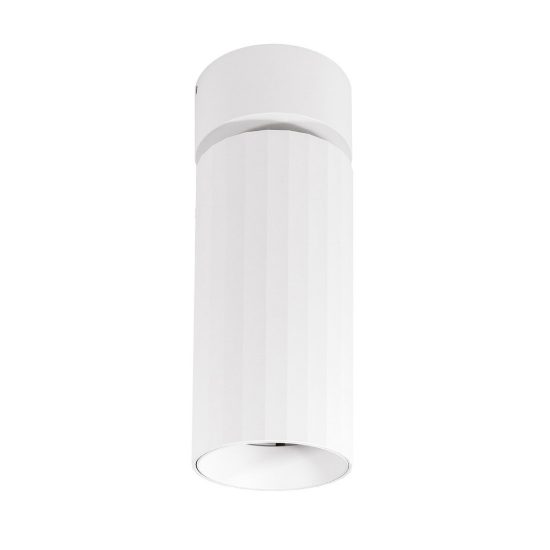 Gea luce gfa1680c faretto da soffitto per ingresso led 15w 3000k orientabile cilindrico bianco
