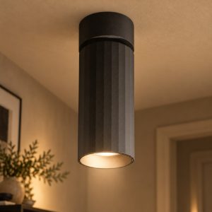 Gea luce gfa1680c faretto da soffitto per ingresso led 15w 4000k orientabile cilindrico nero