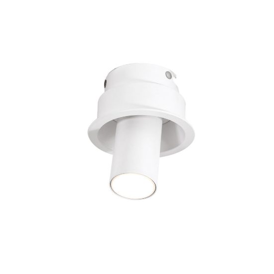 Gea luce gfa1690 faretto piccolo da incasso per cartongesso led 8w 3000k cilindrico bianco