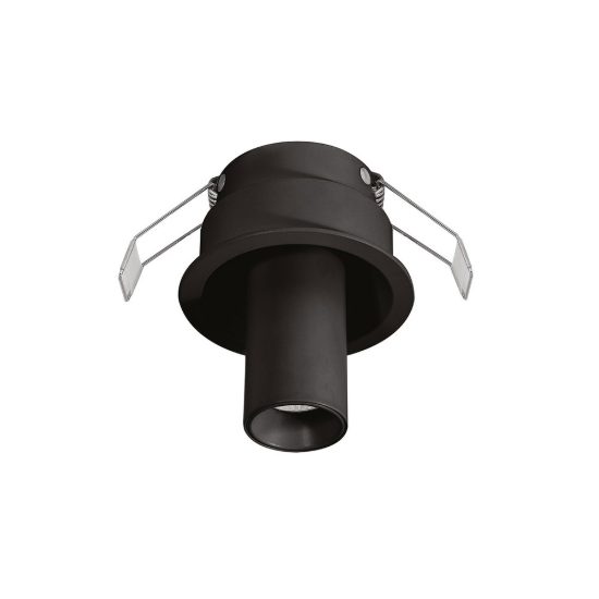 Gea luce gfa1690 faretto piccolo da incasso per cartongesso led 8w 3000k cilindrico nero