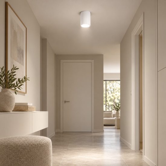 Gea luce gfa1692 faretto piccolo da incasso per cartongesso led 8w 3000k cilindrico bianco