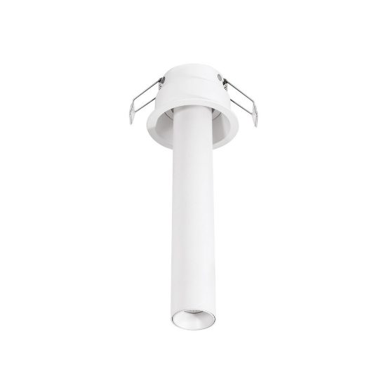 Gea luce gfa1690 faretto grande da incasso per cartongesso led 8w 3000k cilindrico bianco