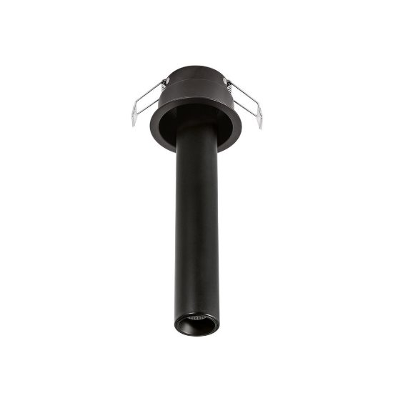 Gea luce gfa1690 faretto grande da incasso per cartongesso led 8w 3000k cilindrico nero