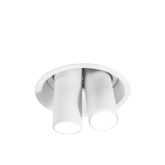 Gea luce gfa1698 faretto da incasso per cartongesso per cucina led 16w 3000k cilindrico bianco