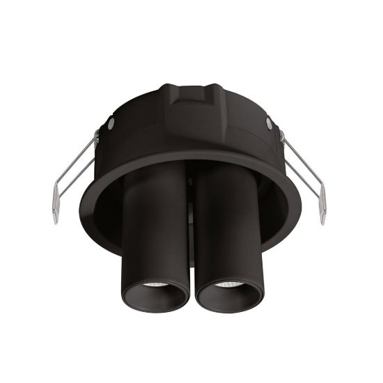 Gea luce gfa1698 faretto da incasso per cartongesso per cucina led 16w 3000k cilindrico nero
