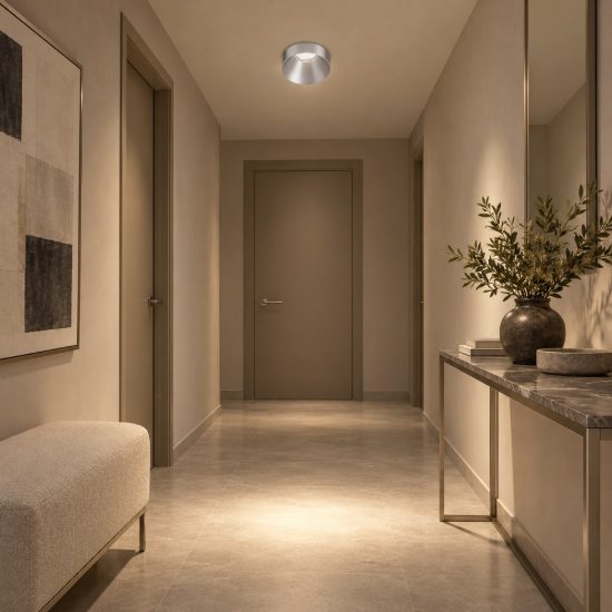 Gea luce gfa1700 faretto da incasso per cartongesso per cucina led 12w 3000k moderno rotondo argento