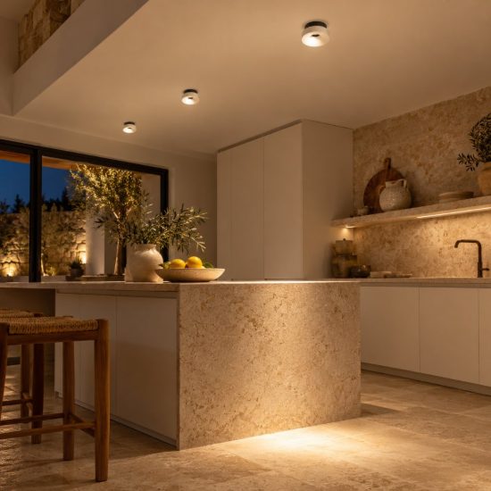 Gea luce gfa1710 faretto da incasso per cartongesso per cucina led 12w 3000k moderno rotondo bianco