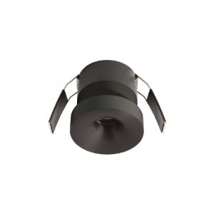 Gea luce gfa1710 faretto da incasso per cartongesso per cucina led 12w 3000k moderno rotondo nero