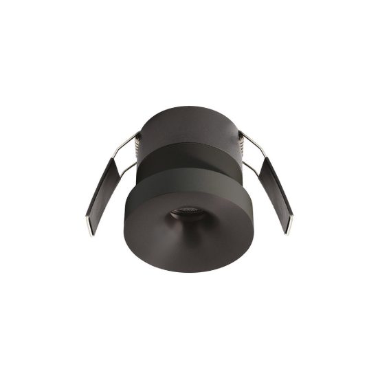 Gea luce gfa1710 faretto da incasso per cartongesso per cucina led 12w 3000k moderno rotondo nero