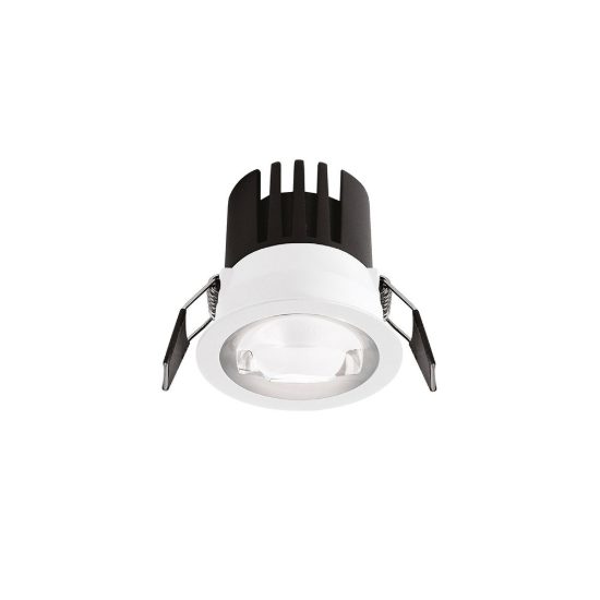 Gea luce gfa1720 faretto da incasso per cartongesso per cucina led 8w 3000k moderno rotondo bianco
