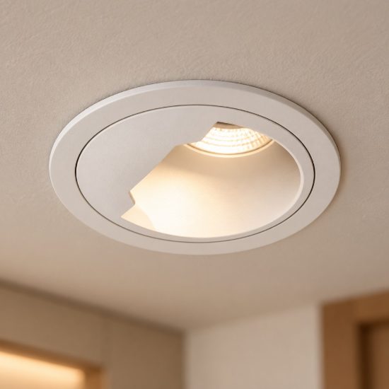 Gea luce gfa1720 faretto da incasso per cartongesso per cucina led 15w 3000k moderno rotondo bianco