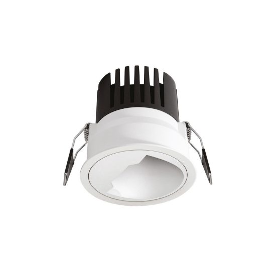 Gea luce gfa1720 faretto da incasso per cartongesso per cucina led 15w 3000k moderno rotondo bianco
