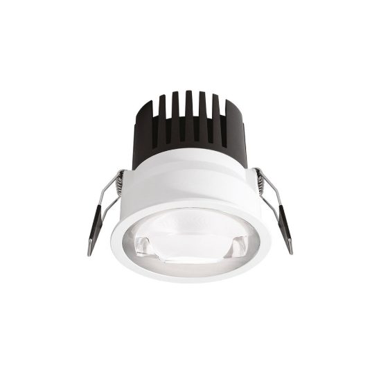Gea luce gfa1720 faretto da incasso per cartongesso per cucina led 15w 3000k moderno rotondo bianco