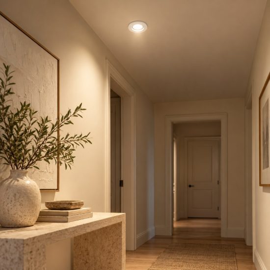 Gea luce gfa1740 faretto da soffitto per corridoio led 10w 3000k cilindrico bianco