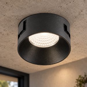 Gea luce gfa1740 faretto da soffitto per corridoio led 10w 3000k cilindrico nero