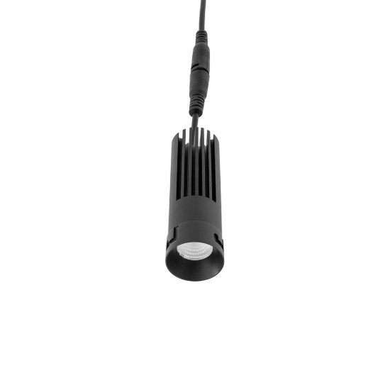 Gea luce gfa1740 faretto da soffitto per corridoio led 10w 3000k cilindrico nero