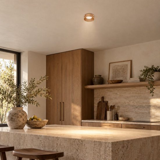 Gea luce gfa1740 faretto da soffitto cilindrico bronzo per disimpegno led 10w 3000k