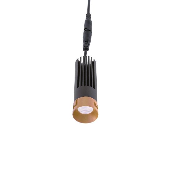 Gea luce gfa1740 faretto da soffitto cilindrico bronzo per disimpegno led 10w 3000k