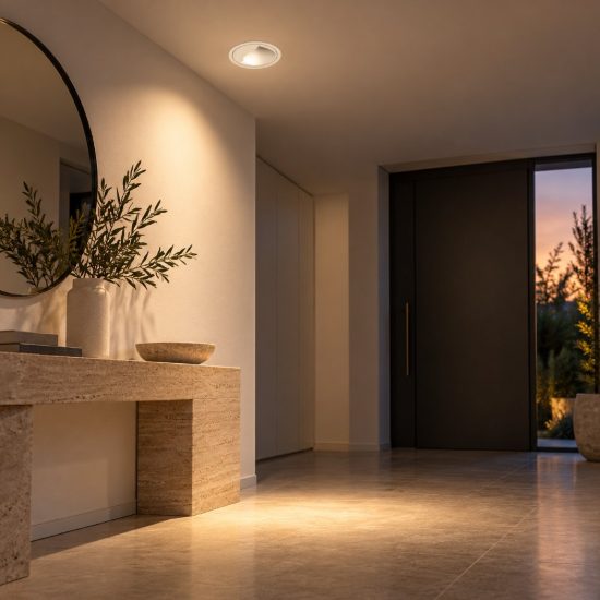 Gea luce gfa301 faretto da incasso per cartongesso per cucina led 9w 3000k moderno rotondo bianco