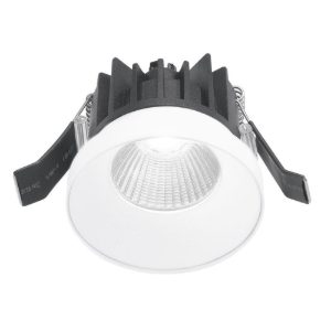 Gea luce gfa301 faretto da incasso per cartongesso per cucina led 9w 3000k moderno rotondo bianco