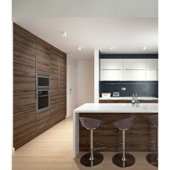 Gea luce gfa361 faretto da incasso per cartongesso per cucina led 9w 3000k moderno cilindrico bianco