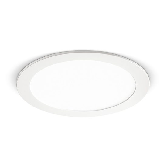 Gea luce maia faretto da incasso per cartongesso per cucina led 18w 4000k moderno rotondo bianco
