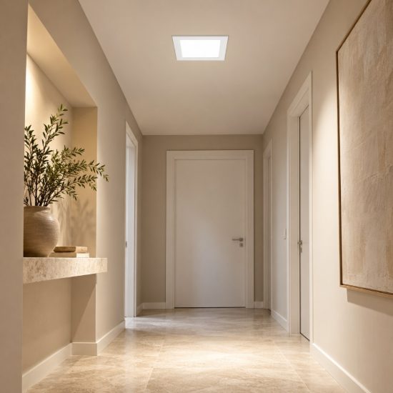Gea luce gfa753 faretto da incasso per cartongesso per cucina led 12w 3000k moderno quadrato bianco