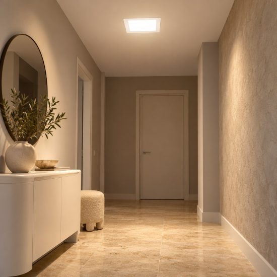 Gea luce gfa753 faretto da incasso per cartongesso per cucina led 18w 3000k moderno quadrato bianco
