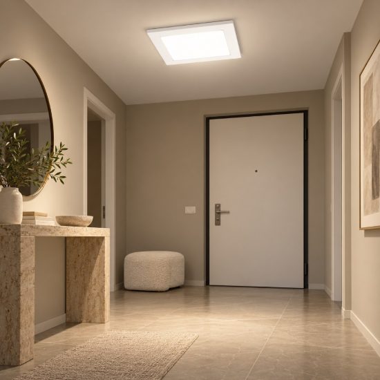 Gea luce gfa753 faretto da incasso per cartongesso per cucina led 18w 4000k moderno quadrato bianco