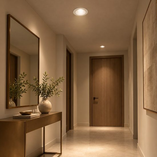 Gea luce cree faretto da incasso per cartongesso per cucina led 8w 4000k moderno rotondo bianco