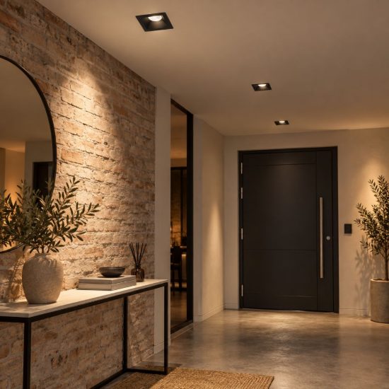 Gea luce cree faretto da incasso per cartongesso per cucina led 8w 4000k moderno quadrato nero