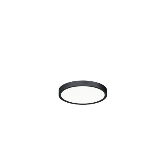 Gea luce slim plafoniera led 18w cct 3000k 4000k 6000k moderna rotonda nera