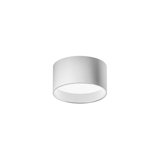 Gea luce gpl330c plafoniera led 12w 2700k moderna rotonda bianco satinato