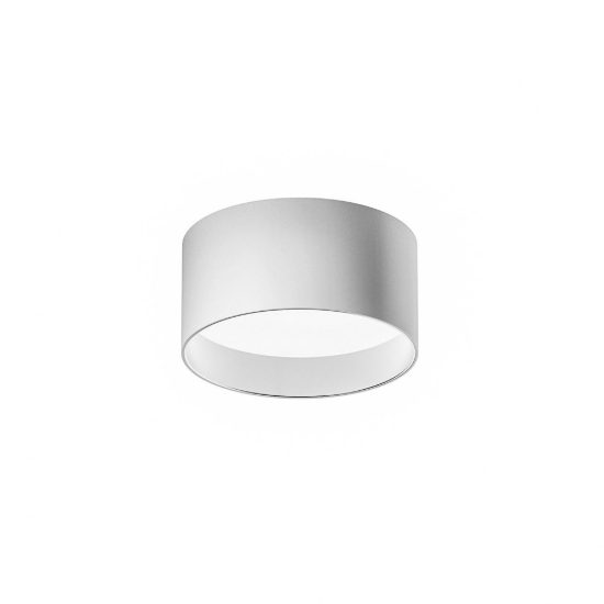 Gea luce gpl330c plafoniera led 15w 3000k moderna rotonda bianco satinato