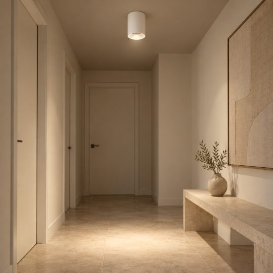 Gea luce gpl400 faretto da soffitto per cucina led 8w 3000k cilindrico bianco