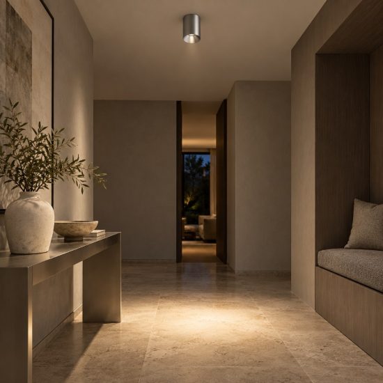 Gea luce gpl400 faretto da soffitto per cucina led 8w 3000k cilindrico argento