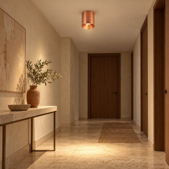 Gea luce gpl400 faretto da soffitto per cucina led 8w 3000k cilindrico bronzo