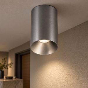 Gea luce gpl400 faretto da soffitto per cucina led 10w 3000k cilindrico argento